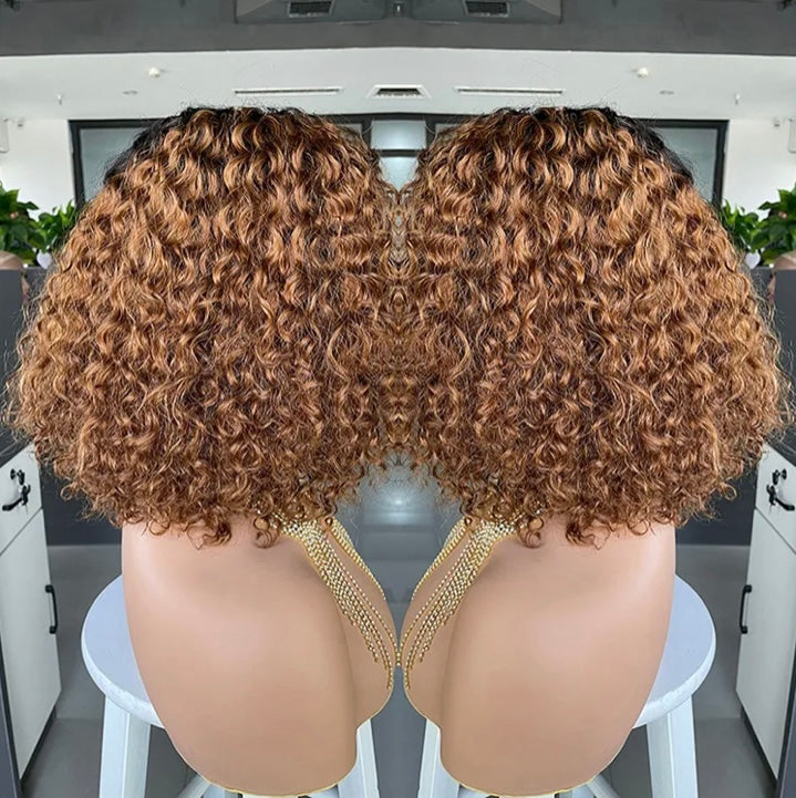 Ombre Curly Bob Wig