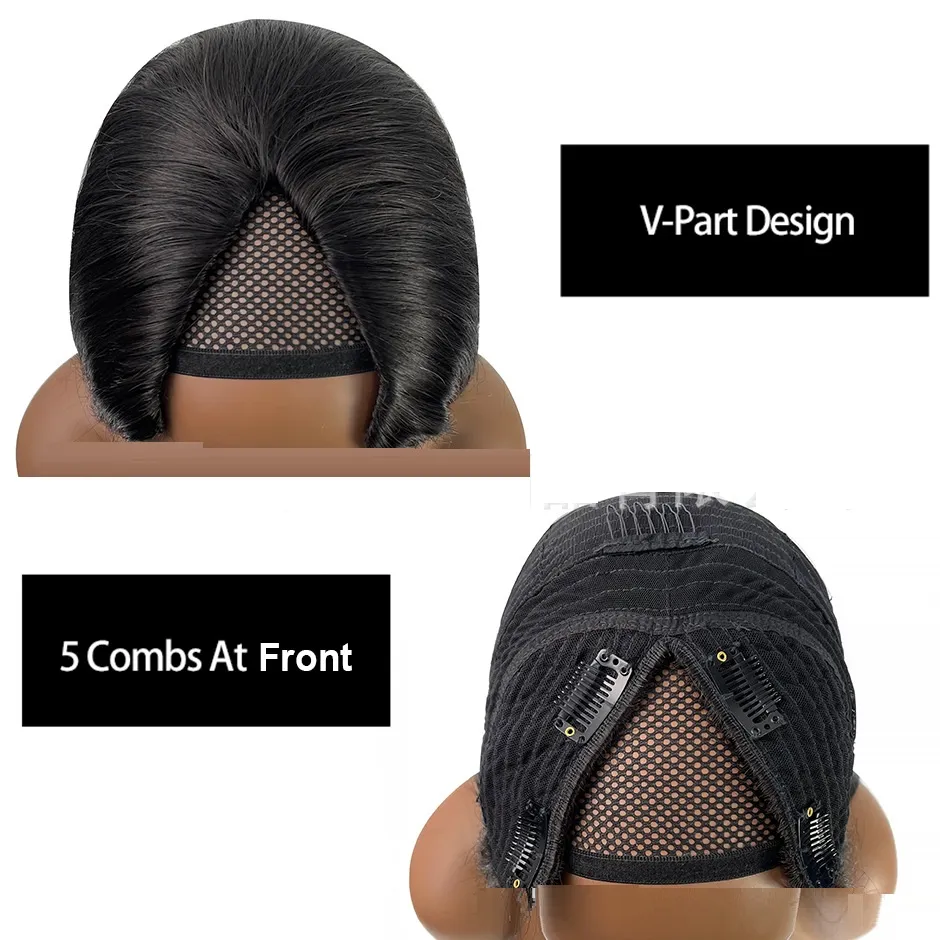 Yaki Straight Black Wig
