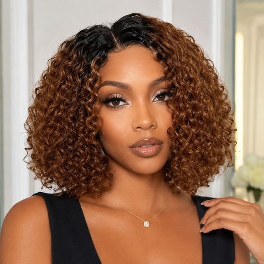 Ombre Curly Bob Wig