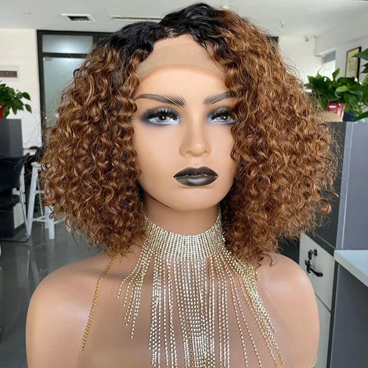 Ombre Curly Bob Wig