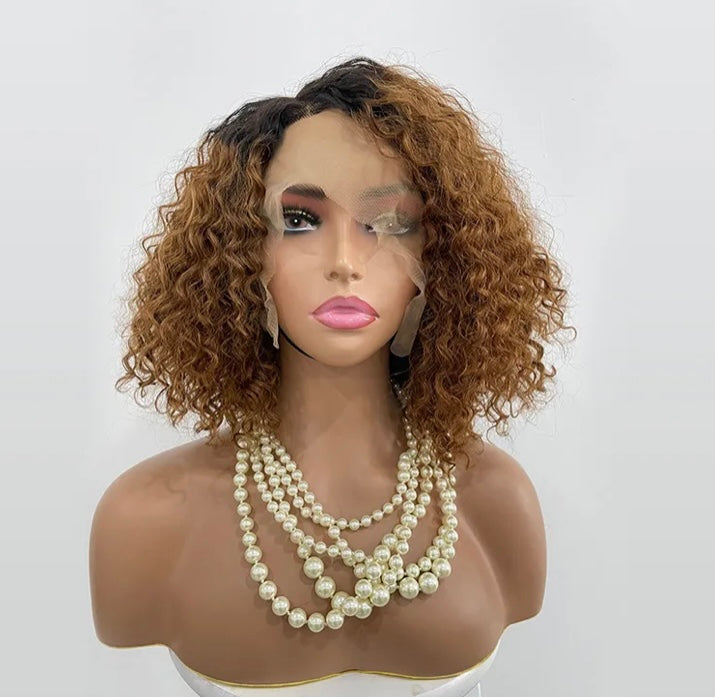 Ombre Curly Bob Wig