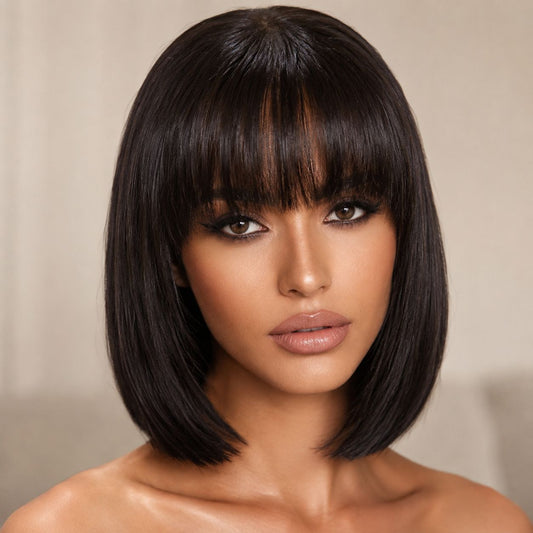 Classic Black Bob Wig