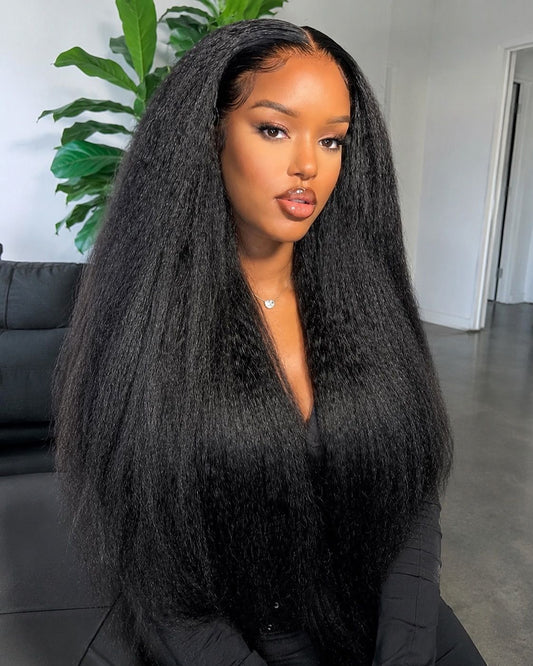 Yaki Straight Black Wig