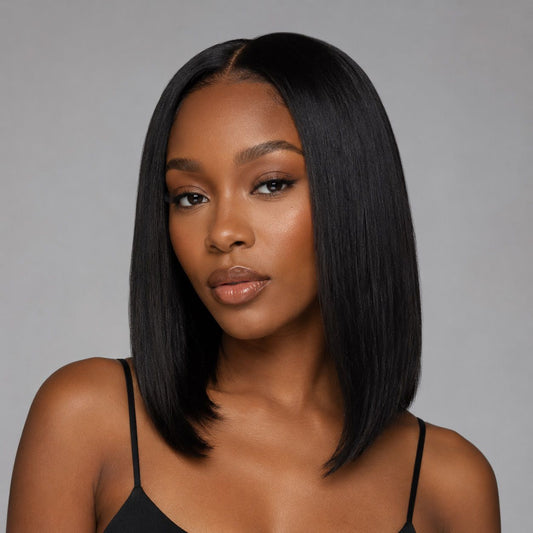 Luxe Jet Black Straight Wig