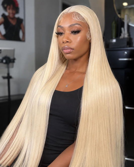 Blonde Straight Lace Wig