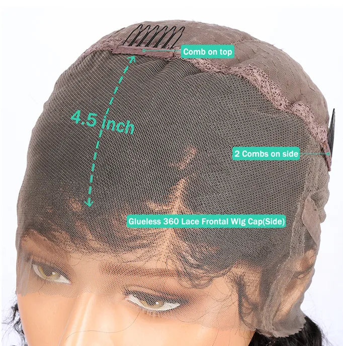 Messy Curly Full Lace Bob Wig